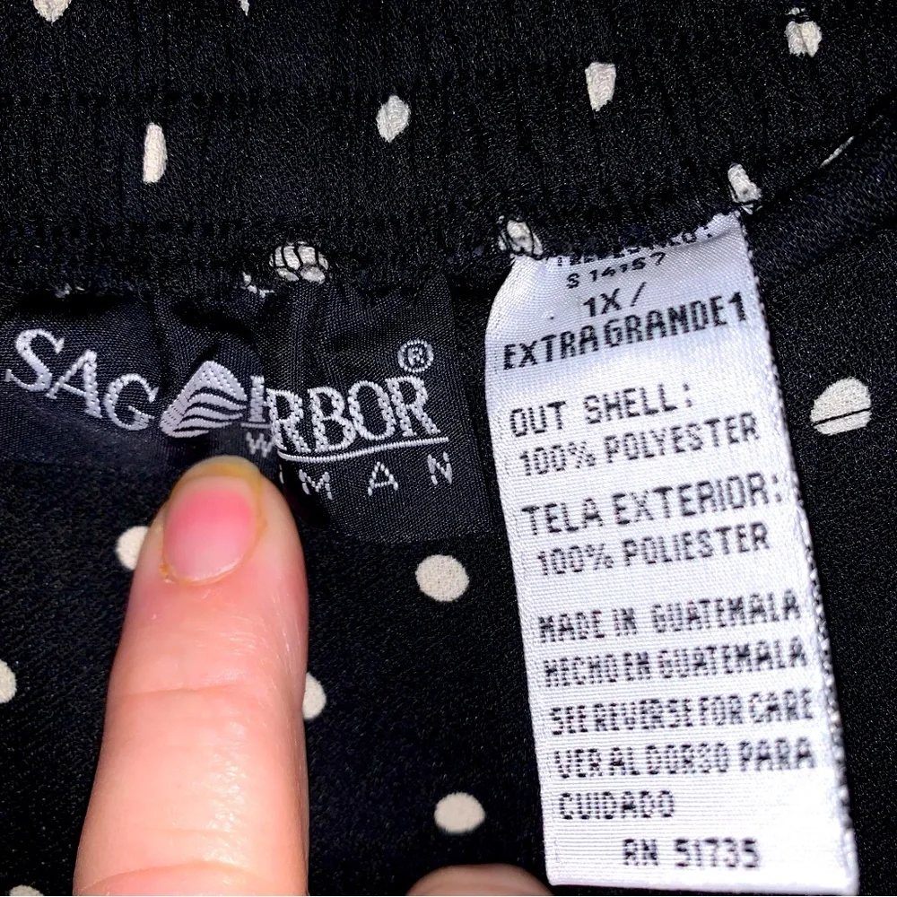 Sag Harbor Woman 1x Polkadot Polyester Maxi Skirt